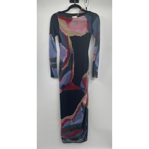 knee length dresses for ladies Avery Long Sleeve Maxi Dress / Plum | Meshki main image 1
